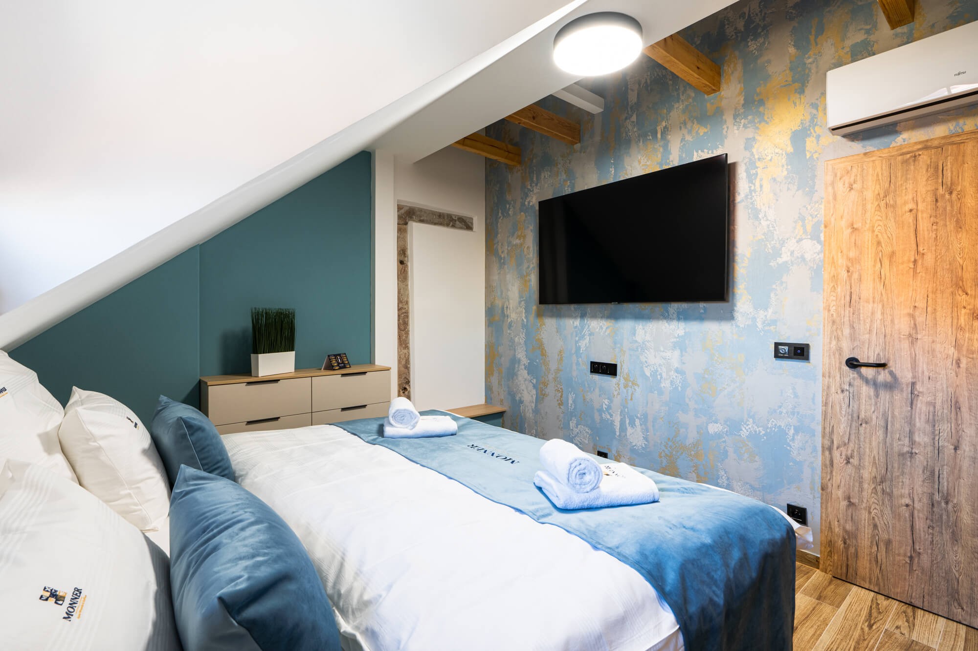 Klentnice – gemütliches Doppelzimmer mit Doppelbett – Hauptfoto
